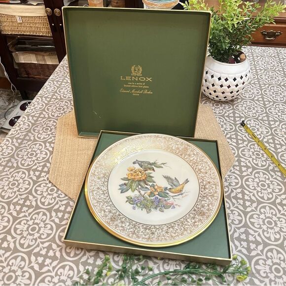 Lenox Limited Edition of Boehm Birds Decorative‎ Plate Art Gold Finch  1971 Vtg - Picture 6 of 6